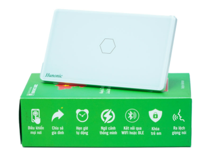 Công Tắc Cảm Ứng 1 Nút Wifi Datic Màu Trắng